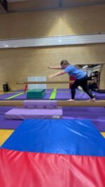 🎶This brings me jooooooooyyyyyy🎶 working so hard in her private sessions and she's nailed a cartwheel on beam!! Well done Chloe 💫🤍