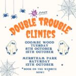 🎃🎃DOUBLE TROUBLE CLINICS 🎃🎃
                                 Grab the last few spaces in our Double Trouble competition clinics! Give your gymnasts extra opportunity to perfect their routines for the big day!
                                 Coombe Wood Tuesdays 7-8.20
                                 Merstham Park Saturday 11.20-12.20
                                 Sign up on the website now!
